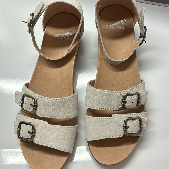 Astrid by Dansko size 40 us9 ivory new in box comfort sandals - Picture 5 of 8